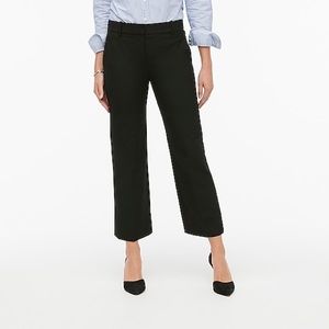 J. Crew Black Wide leg cropped Kristyn pants